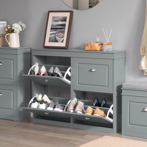 4 Flip Drawers Shoe Cabinet, FSR79-HG