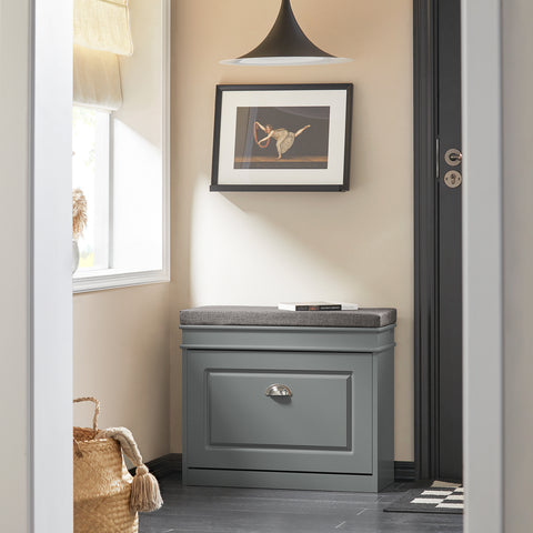 1 Flip-Drawer Shoe Bench, FSR82-K-HG