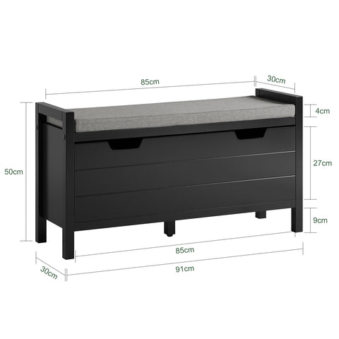 1 Flip-Door Storage Bench, FSR97-SCH