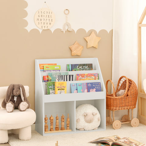 Children Bookcase Book Shelf, KMB01-W